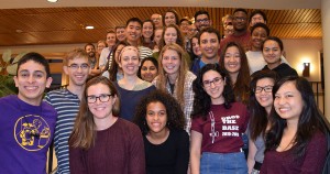 chemisty students and faculty